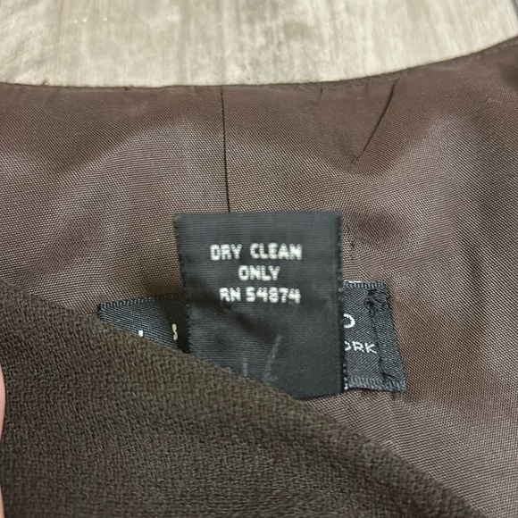 Women’s dark brown Limited button up vest 100% wool size large - Picture 5 of 8